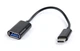 Кабель Cablexpert USB - USB Type-C V 2.0 (F/M), 0.2 м, чорний (AB-OTG-CMAF2-01) - изображение 1