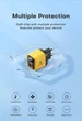 Зарядний пристрій ASOMETECH 35W GaN TypeC USB LED-дисплей PD3.0+QC3.0 Швидка зарядка для Apple iPhone, iPad, MacBook, Samsung, Xiaomi - зображення 6