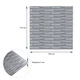 Самоклеющаяся декоративная 3D панель Sticker Wall кладка серебро 770х700х5 мм (034) SW-00000217 - изображение 3