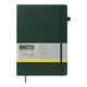 Книга записна Buromax Etalon 210x295 мм 96 аркушів в клітинку обкладинка зі штучної шкіри Зелений (BM.294160-04) - зображення 1