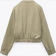Бомбер женский Zara 963378646 S Зеленый (1159798774) - изображение 7