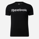 Koszulka męska bawełniana Reebok Gs Reebok Linear Rea 100042232 S Czarny/Biały (4064048052380) - obraz 6