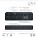 Комплект (клавіатура, миша) бездротовий Logitech MX Keys S Combo Graphite (920-011614) - изображение 6