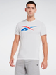 Футболка бавовняна довга чоловіча Reebok Gs Vector Tee 100065058 M Біла (4066751166187) - зображення 1