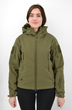 Жіноча тактична куртка Eagle Soft Shell із флісом Green Olive XL (AW010793) - зображення 2