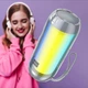 Портативна акумуляторна колонка Borofone BR25 Bluetooth Crazy sound colorful luminous Сіра - зображення 1