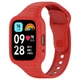 Силиконовый ремешок с чехлом для Redmi Watch 3 red - изображение 2