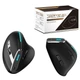 Вертикальная мышь беспроводная Zelotes F-36 с аккумулятором и RGB подсветкой 2,4G+Bluetooth Black - изображение 8