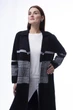 Кардиган INEDIT 10242 2 Black-White - зображення 3