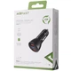 Автомобильное зарядное устройство Acefast B7 metal car charger 45W (USB-A + USB-A) with digital display Transparent Black - изображение 4
