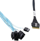 Kabel Microchip Adaptec SATA mini-SAS - SATA 0.8 m Black (2305800-R) - obraz 1