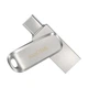Накопичувач SanDisk 64GB USB 3.1 Type-A + Type-C Dual Drive Luxe Срібний (SDDDC4-064G-G46) - изображение 2