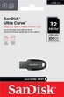 Накопичувач SanDisk 32GB USB 3.2 Type-A Ultra Curve Чорний (SDCZ550-032G-G46) - изображение 2