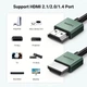Кабель HDMI 8K Ultra HD UGREEN HD155 HDMI 2.1 HDR+ 3D 8K 60Hz (4K - 240Hz, 2k -144hz 165hz) VRR eARC DTS Dolby 48 Gbps для ПК TV PS5/PS4 Xbox X/S тонкий 2m Black (90384) - зображення 7