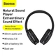 Наушники беспроводные Baseus Bluetooth 5.0 микрофон 450mAh Encok D02 Pro TWS черный (D02 Black) - изображение 3