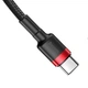 Кабель Baseus Type-C-Type-C PD 1м 60W Cafule Black/Red (CATKLF-G91) - изображение 4