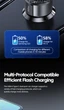 Автомобільний зарядний пристрій toocki TQ-CC25 50W Швидка зарядка PD3.0 Type C Quick Charge 3.0 USB White (730211951721) - зображення 7