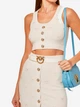 Ремень из натуральной кожи Pinko LOVE BERRY H3 BELT VITELLO SET 100125A0F1Z14Q 90 см Белый (800070302051) - изображение 3