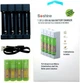 Зарядний пристрій Soshine Chocolate US 1.5V + 4 шт. Li-Ion аккумулятора АА на 1,5В 3300 mWh - зображення 3