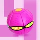 Интерактивная игрушка для детей летающий мяч фрисби трансформер розовый - изображение 1