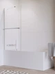 Шторка на ванну Idea PNJ з рушникотримачем 500x1500 хром/прозоре 10001050-01-01W (TM Radaway) - изображение 1