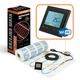 Комплект теплого пола под плитку нагревательный мат Therm FEP-200 400W с программируемым WiFi терморегулятором черным 2 м² - изображение 1