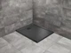 Душовий піддон Doros F 100x80 Stone чорний SDRF1080-01-54S (TM Radaway) - изображение 1