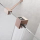 Душові двері RADAWAY Furo Brushed Copper DWJ 160 см ліва скло прозоре 10107822-93-01L+10110780-01-01 - зображення 7
