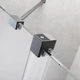 Душові двері RADAWAY Furo Brushed GunMetal DWJ 160 см права скло прозоре 10107822-92-01R+10110780-01-01 - зображення 8