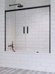 Шторка на ванну Idea Black PN DWD 1500x1500 чорний/прозоре 10004150-54-01 (TM Radaway) - изображение 1