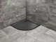 Душовий піддон Doros A 90x90 Stone чорний SDRA9090-01-54S (TM Radaway) - зображення 1