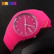 Женские наручные классические часы Skmei 9068 Rubber (Розовый) - изображение 2