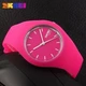 Женские наручные классические часы Skmei 9068 Rubber (Розовый) - изображение 4