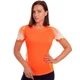 Футболка женская спортивная для фитнеса Zelart Sport Team 7320 размер L (165-170см) Orange-White - изображение 1