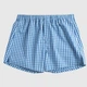 Боксеры из жаккардового хлопка в клетку Blue Vichy Check – 2XL – голубой - изображение 6