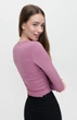 Жіночий трикотажний топ House Brand (56638) XS Рожевий - изображение 3