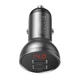 Автомобильное зарядное устройство BASEUS Digital Display Dual USB (2USB, 4.8A, 24W). Grey - изображение 2