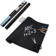 Доска наклейка для рисования мелом грифельная Black Board Sticker H&F Office меловой стикер пленка 200х45 см + 5 мел детский GS-0668 - изображение 1