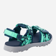 Sandały dziecięce dla dziewczynki Jack Wolfskin 2 In 1 Sandal K 4046421-1226 29 Niebieski/Zielony (4064993187977) - obraz 4