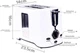 Тостер DSP KC-2038 850 Вт Белый - изображение 2