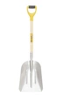 Лопата совкова MASTERTOOL (сніг/зерно) з алюмінію з держаком і ручкою 280х380х500 мм 1100 мм 14-6279 - зображення 1