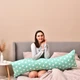 Наволочка для подушки S-Form IDEIA 40х130 см с молнией бязь хлопок мята натуральная ткань - изображение 9