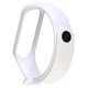 Силиконовый ремешок MRK для фитнес браслета Xiaomi Mi Band 4/3 Белый с металлической кнопкой (mrk51230006) - изображение 2