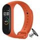 Силиконовый ремешок MRK для фитнес браслета Xiaomi Mi Band 4/3 Оранжевый с металлической кнопкой (mrk51230003) - изображение 1