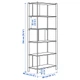 Стелаж IKEA JÄTTESTA, чорний, 80х195 см, 805.129.59 - зображення 5