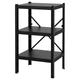 Стелаж IKEA BROR, чорний, 65х55х110 см, 692.726.49 - зображення 1