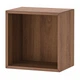 Шкаф IKEA ЭКЕТ, коричневый орех, 35x25x35 см, 305.305.74 - изображение 1
