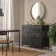 Сервант IKEA ФЬЕЛЛЬБО, черный, 005.027.99 - изображение 2