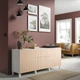 Модуль для зберігання із шухлядами IKEA BESTÅ БЕСТО, білий Björköviken, березовий шпон, 180x42x74 см, - изображение 2