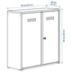 Шкаф IKEA ИВАР, Дверь, белый, 80x83 см, 303.815.93 - изображение 6